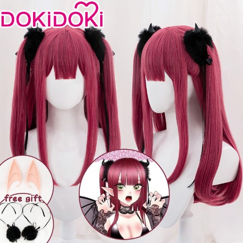 【Ready For Ship】DokiDoki Anime My Dress Up Darling Cosplay Kitagawa Marin Wig Little Devil Ver Long Red | Marin