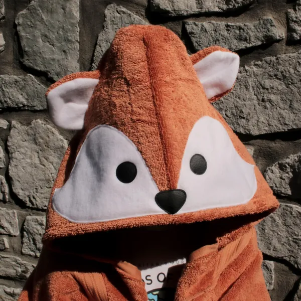 Fox Hooded Bath Towel for Adults