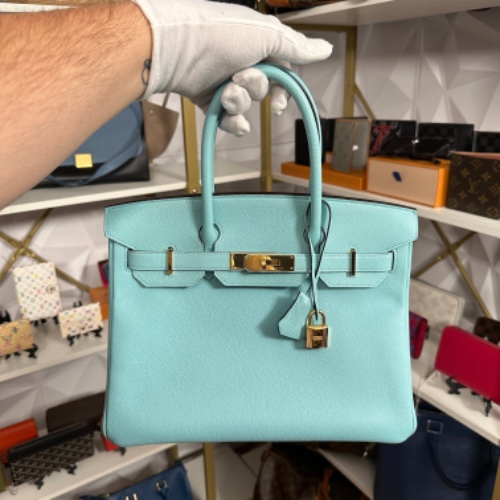 Hermes Birkin 30 Epsom Bleu Atoll (Preloved)
