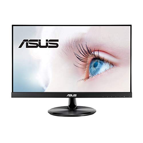 ASUS VP229Q 21.5” Monitor, 1080P Full HD, 75Hz, IPS, FreeSync/Adaptive-Sync, Eye Care, HDMI DisplayPort VGA, Frameless, VESA Wall Mountable BLACK - 21.5" IPS FHD 75Hz Speakers DisplayPort
