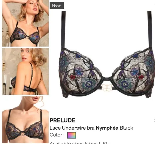 Prelude Lace Underwire Bra