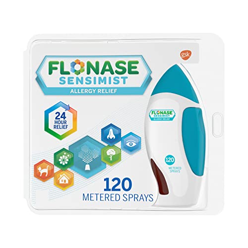 Flonase Sensimist Allergy Relief Nasal Spray for Non-Drowsy, 24-Hour Multi-Symptom Allergy Relief – 120 Sprays