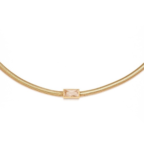Igi Gold Snake Chain Necklace - Champagne