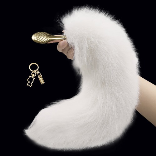 Soul Snatch | Toys: Golden Bunny or Fox Tail - Twist Butt Plug - Fox Tail (Real Fur)