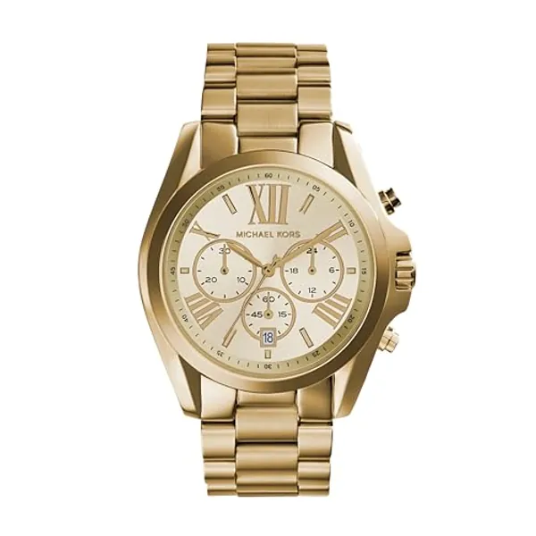 Michael Kors Bradshaw Chronograph Gold-Tone Stainless Steel Women's Watch (Model: MK5605)