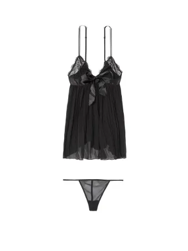 Pleated Babydoll Set