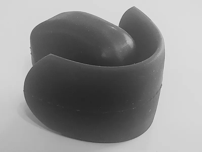 Full mouth silicone gag - black