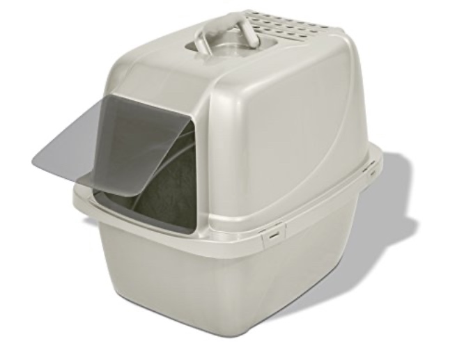 Van Ness Pets Odor Control Large Enclosed Cat Litter Box, Hooded, Pearl, CP6 - Colors may vary - Large