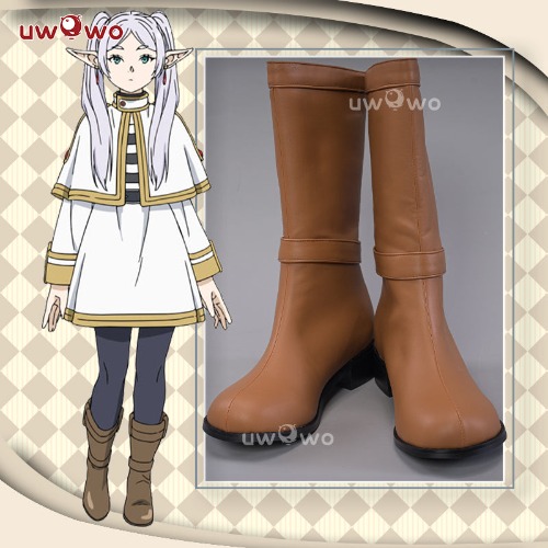 Uwowo Anime Frieren: Beyond Journey's End Frieren Cosplay Shoes Boots - 39