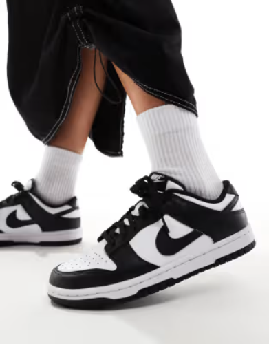 UK 8 - Nike Dunk Low NN womens trainers in white and black