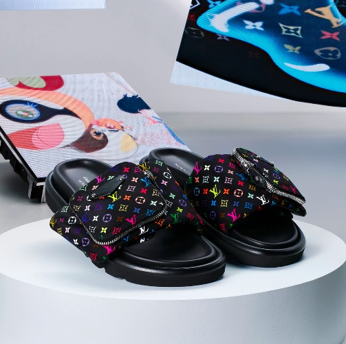 LV x TM Pool Pillow Flat Comfort Mule