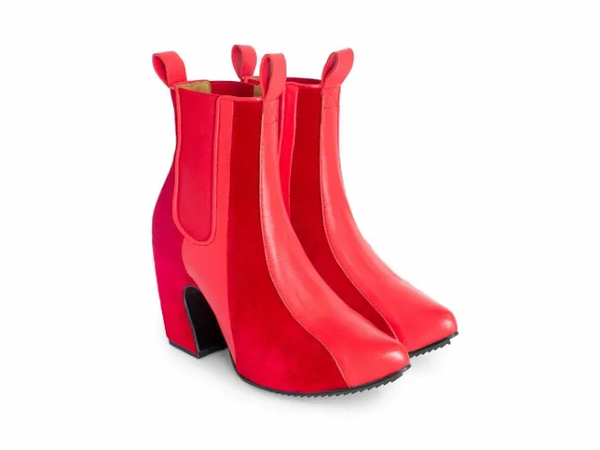 Le Mans - Red | Platform Chelsea boot | Fluevog Shoes