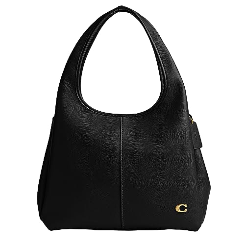 Coach Womens Polished Pebble Leather Lana Shoulder Bag - One Size - Black