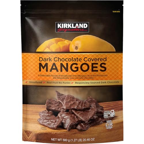 Kirkland Signature Dark Chocolate Covered Mangoes, 20.46 Oz