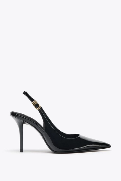 METAL BUCKLE HEELS- Size 8.5