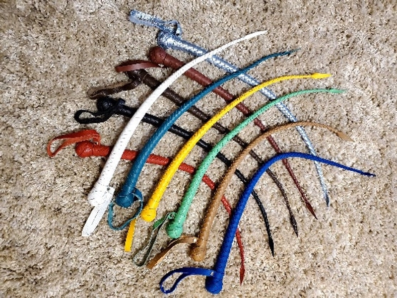 Mini Snake Strict Whip Premium Leather — 23 inches.