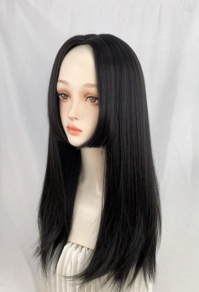 Rival Girl Ninja Girl Cosplay Wig Black Princess Cut Long Straight Wig
