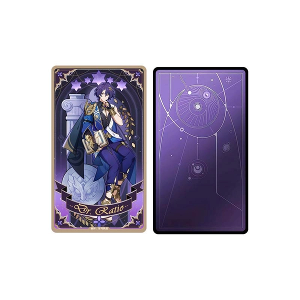 HSR Holographic Tarot Card Honkai Star Rail Acrylic Collectibles - Dr Ratio