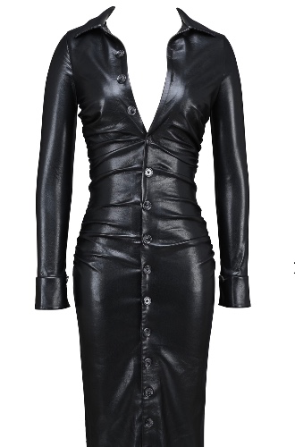 Leather dress