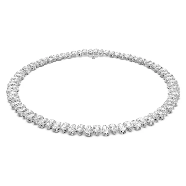 Swarovski Millenia Halskette Silber für Damen mit Weißen Zirkonia Kristallen, 5598362