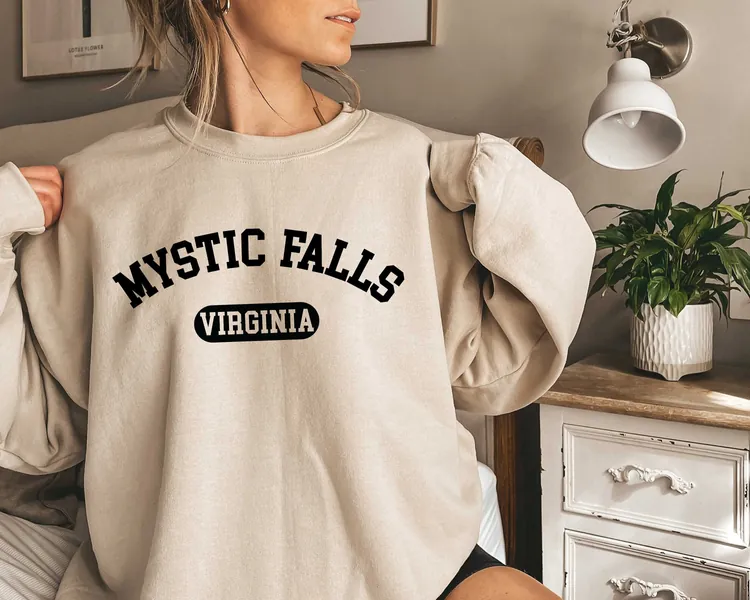 Mystic Falls Virginia Sweatshirt Vampire Diaries 
