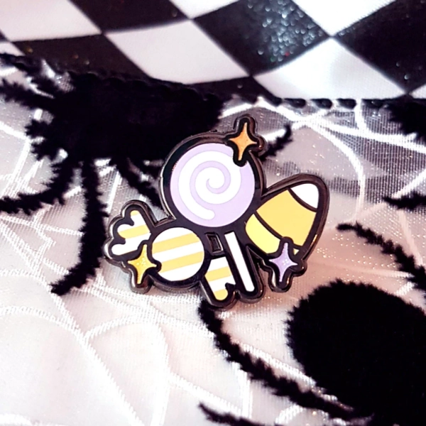 Candy Bunch Hard Enamel Pin l Cute Halloween Accessory