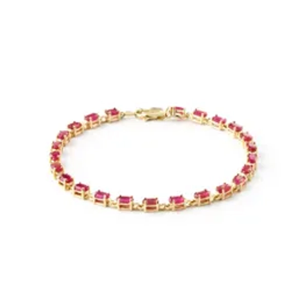 Ruby Stella Infinite Tennis Bracelet in 14k Gold