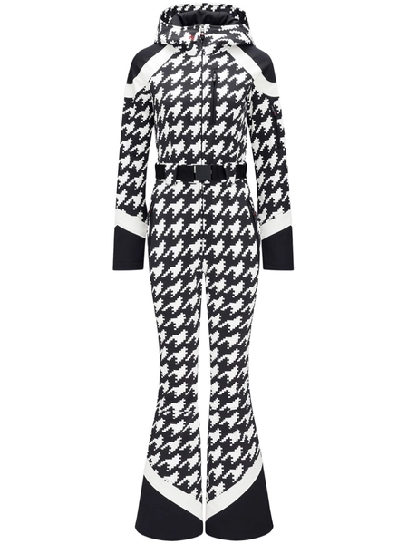 Allos houndstooth-print ski suit