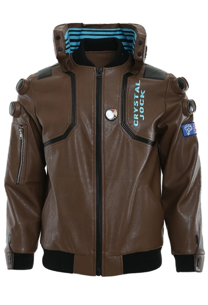 Cyberpunk 2077 Fem V Women Coplay Costume Leather Jacket