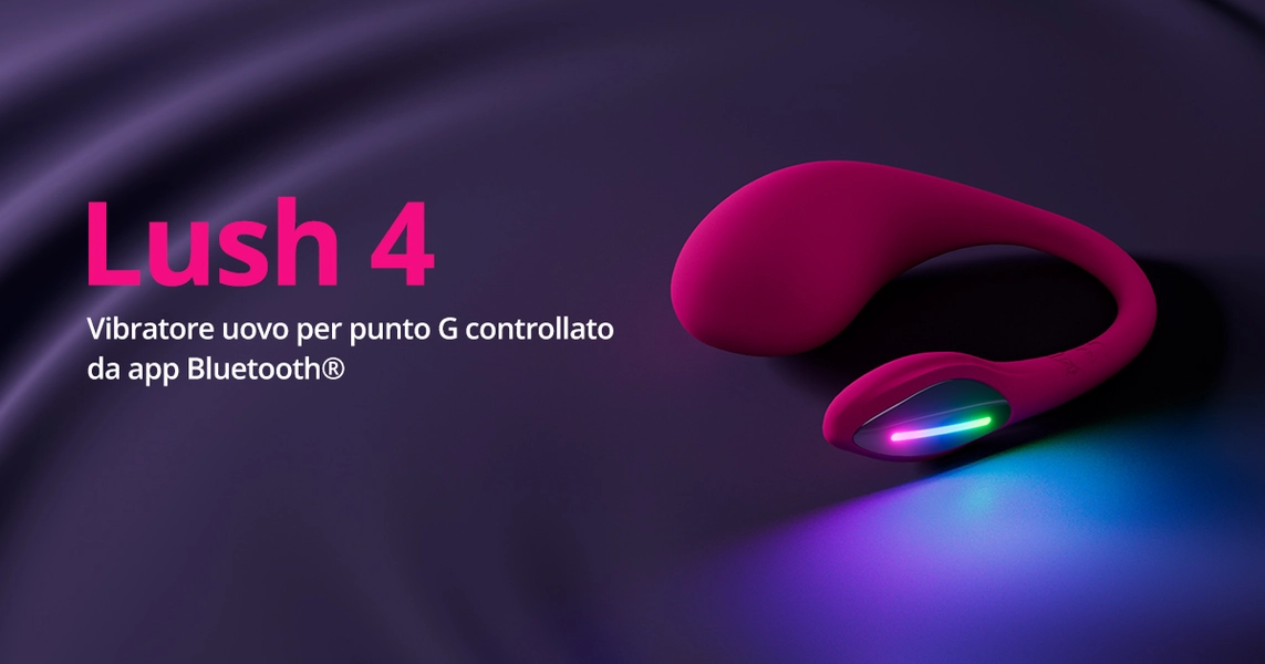 Lovense Lush 4: Il miglior vibratore interattivo per il punto G con telecomando a lunga distanza e luce LED