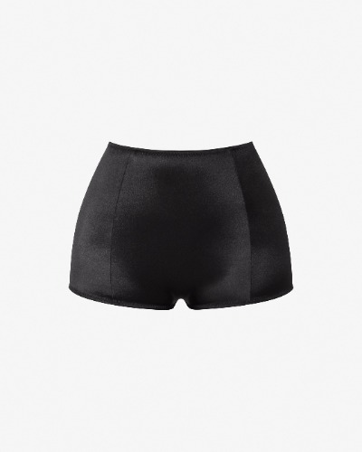 AVAMIS High rise shorts in satin | XS/S / Black