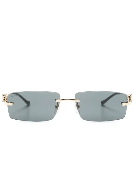 Panther rectangle-frame sunglasses