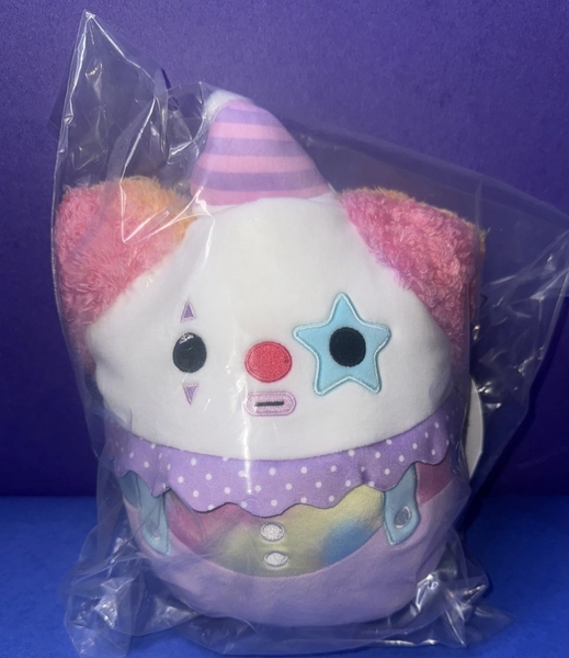 Squishmallow 8&#034; X. Axis The Pastel Clown Select Series NWT