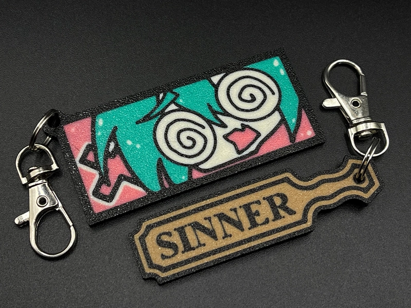 Rotten Girl Miku Keychain – Sinner Paddle - 3D Printed Fan Art Hatsune Miku Meme Keychain