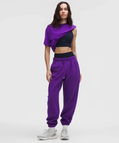 Scuba Mid-Rise Oversized Jogger *Regular - College Purple - XXS