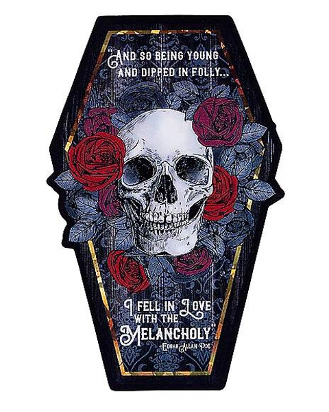 Gothic Skull Coffin Magnet