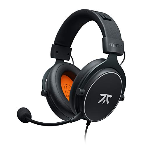 Fnatic REACT - Cuffie da gioco per Esports con driver da 53mm, struttura in metallo, suono stereo preciso, microfono staccabile, Jack da 3.5mm (PC, PS4, PS5, XBOX ONE, XBOX SERIES X, playstation 4) - Single - Stereo