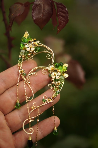 Forest Elven Ears a Pair. Earcuffs, Elf Ears, Cosplay Fantasy Decoration for Ears. - Etsy France