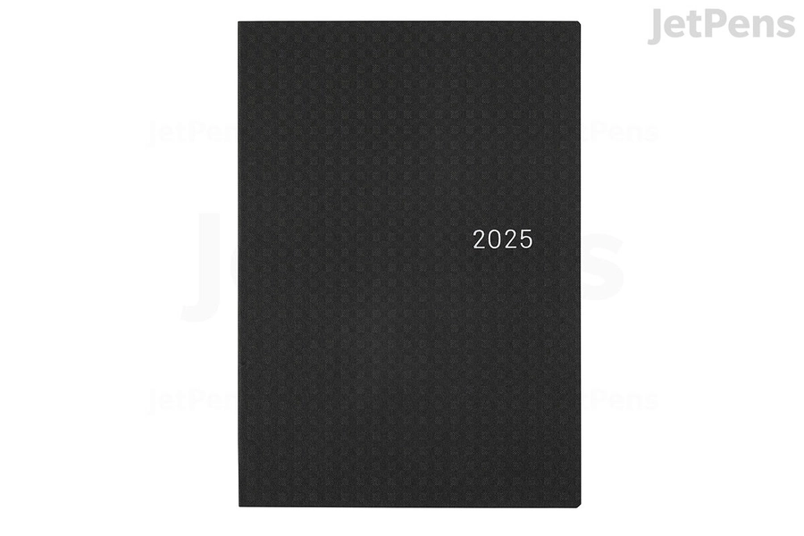 Hobonichi Techo HON - A5 English - Paper Series: Black Gingham - 2025 Jan Start