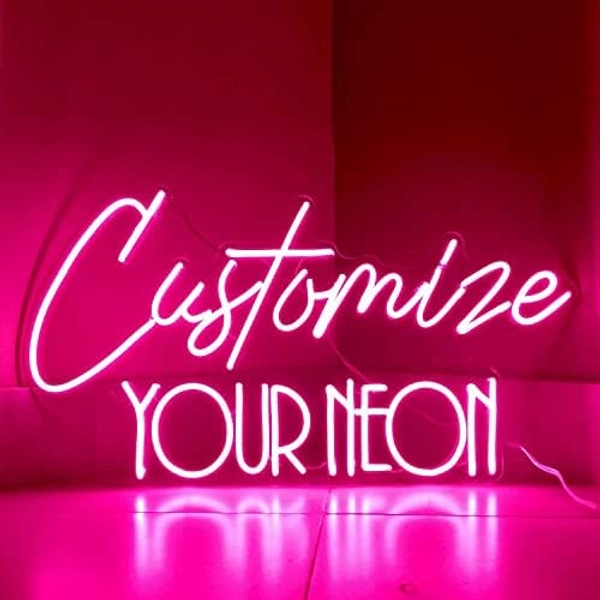 Custom Neon Signs, Neon Sign Customizable for Wall Decor, Personalized Neon Sign for Wedding Birthday Party Bedroom Bar Salon Business Shop Name Logo Neon Sign Lights