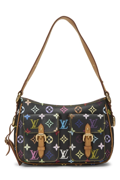 Takashi Murakami x Louis Vuitton Black Monogram Multicolore Lodge PM