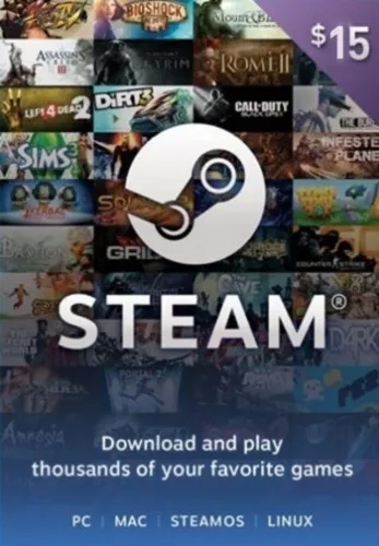 Steam $15 Gift Card