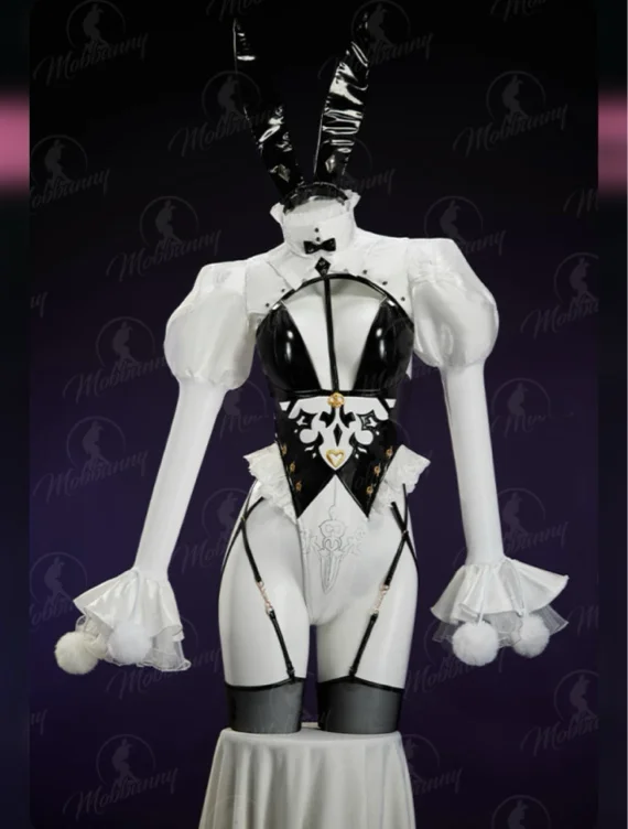 MOBBUNNY X DISHWASHER1910 2B Derivative Sexy Lingerie Bunny Girl Bodysuit with Short Top and Tail