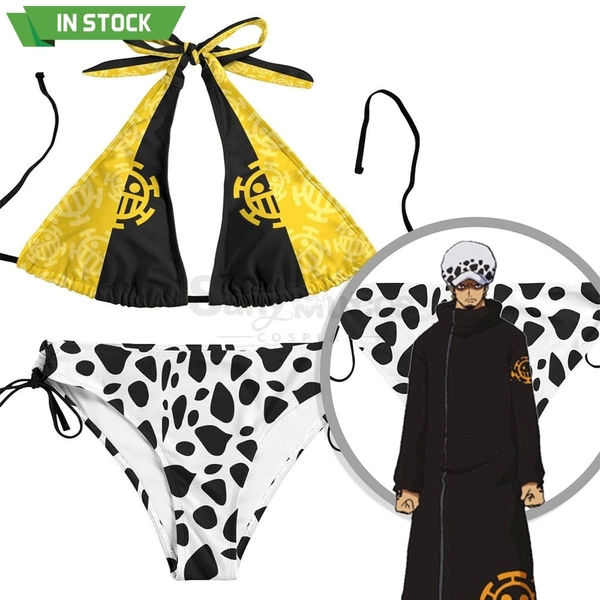 【In Stock】Anime One Piece Cosplay Law Swimsuit Cosplay Costume