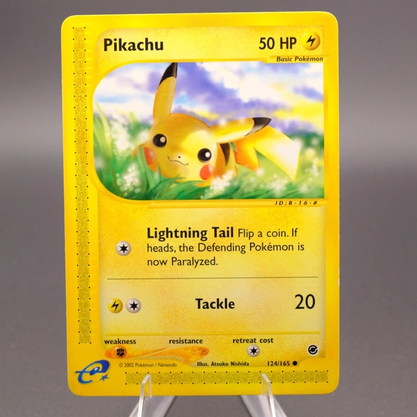 Pikachu 124/165 Normal Common Expedition casi nuevo
