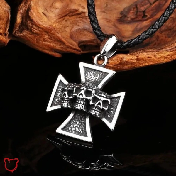 Death Road Stainless Steel Pendant