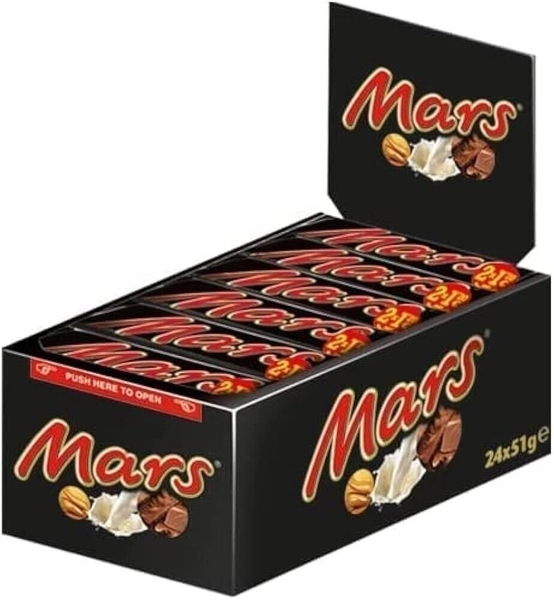 Mars Chocolate Bars Standard Size 24 x 51g Bars Bargain Only £12.95