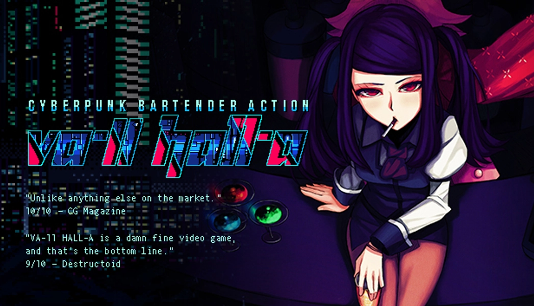 Save 33% on VA-11 Hall-A: Cyberpunk Bartender Action on Steam