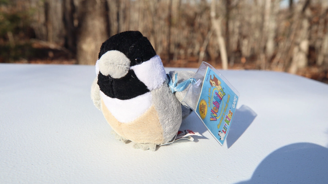 Lil&#039;Kinz Webkinz Virtual Pet Plush - CHICKADEE (4 inch) - New w/ Unused Code Tag