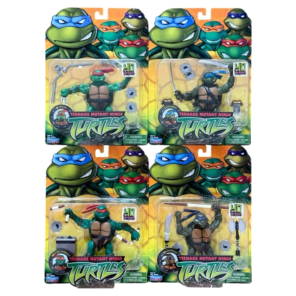 TMNT 2003 Reissue Playmates 2023 Set of 4 Figures Teenage Mutant Ninja Turtles